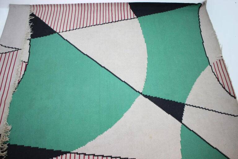 Huge Design Geometric Carpet, 1960s