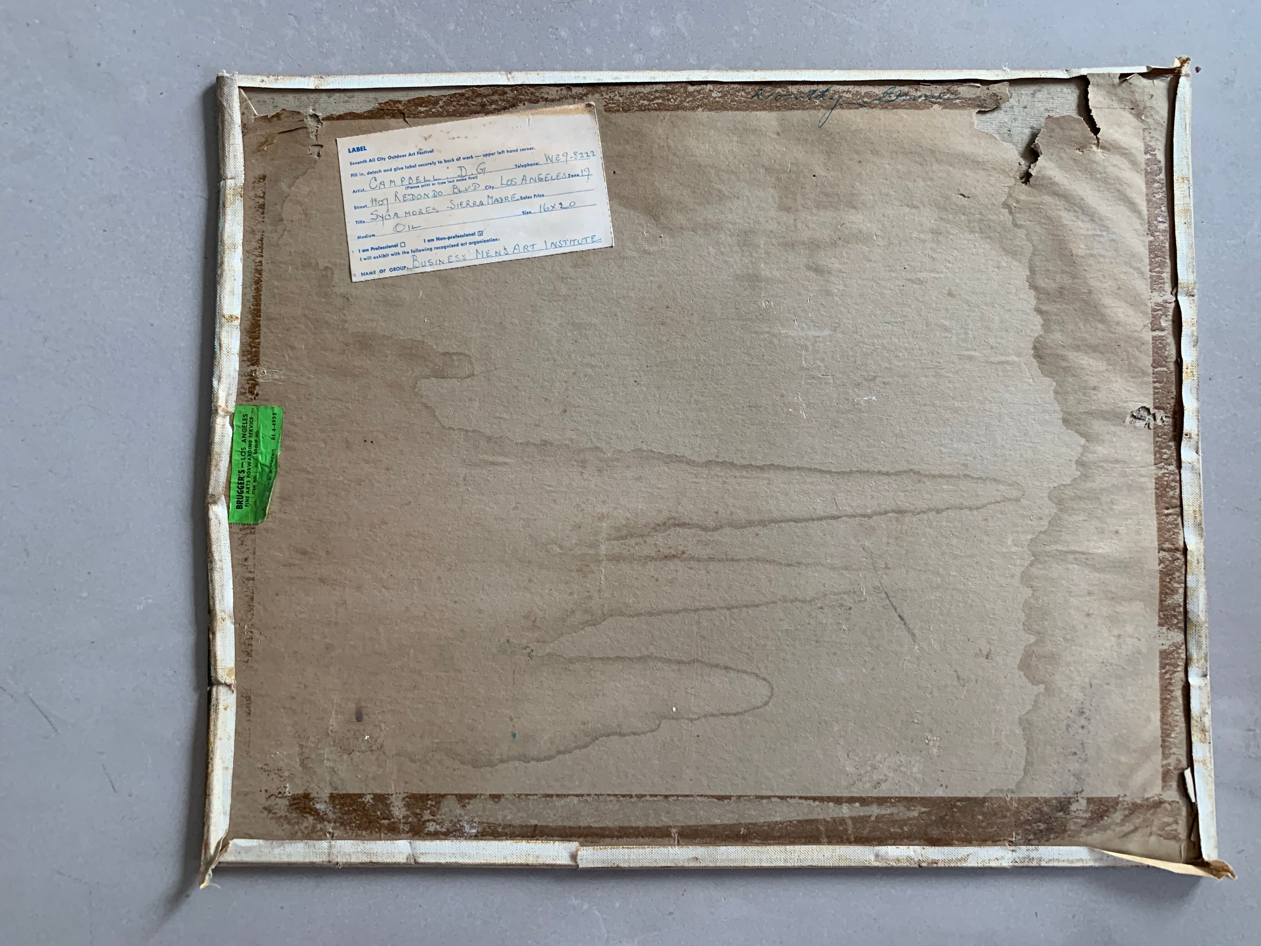 Old painting D.G. Campbell