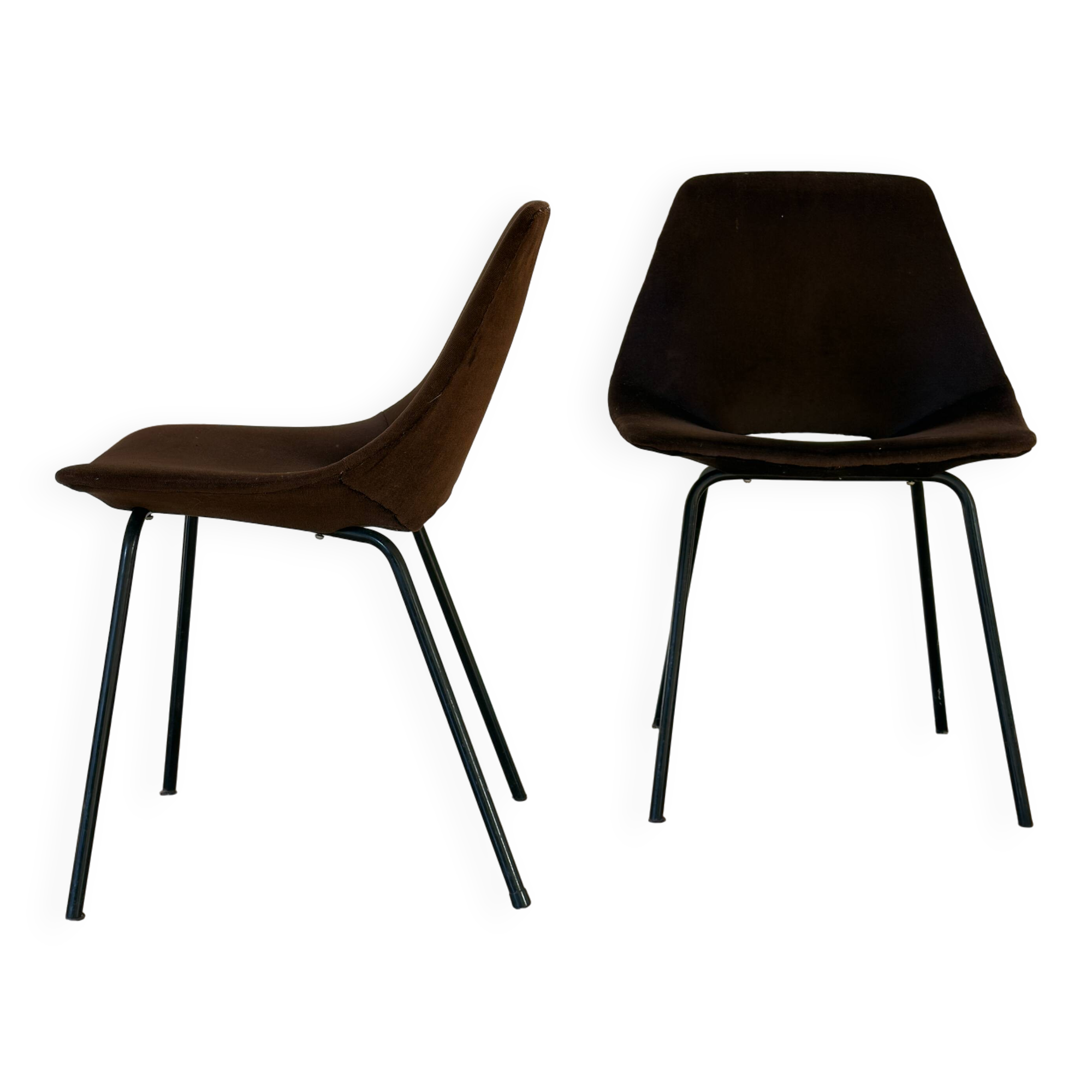 Pair of chairs by Pierre Guariche – French modernism, 1960s