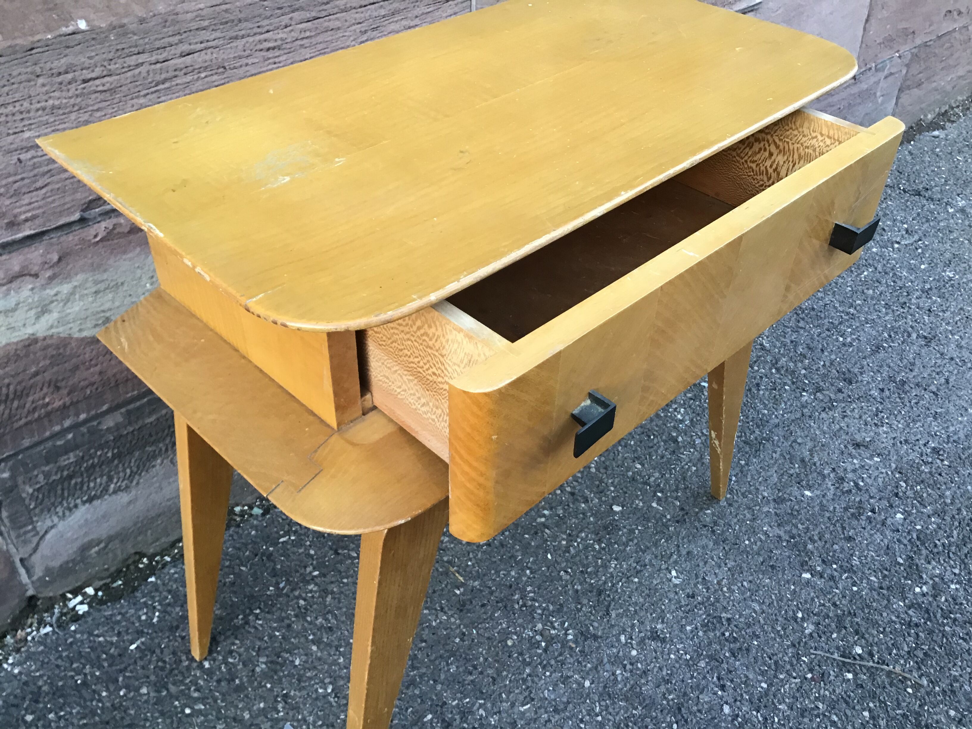 Small vintage 1960 Scandinavian nightstand