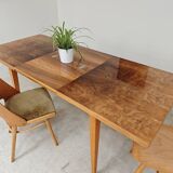 Extendable lacquered table czechoslovakia trud 1960