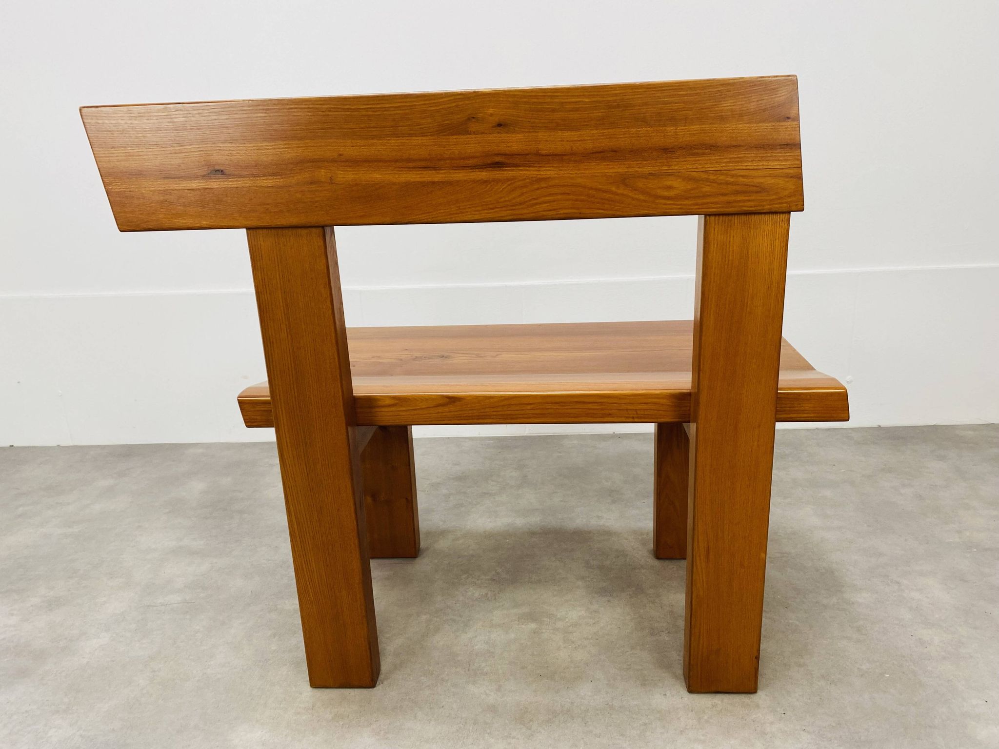 Banc d’angle Pierre Chapo S35 en orme