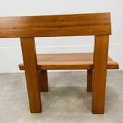 Banc d’angle Pierre Chapo S35 en orme