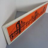 Brooklyn Bridge, New York, 1970s, Acrylic on Wood, Framed