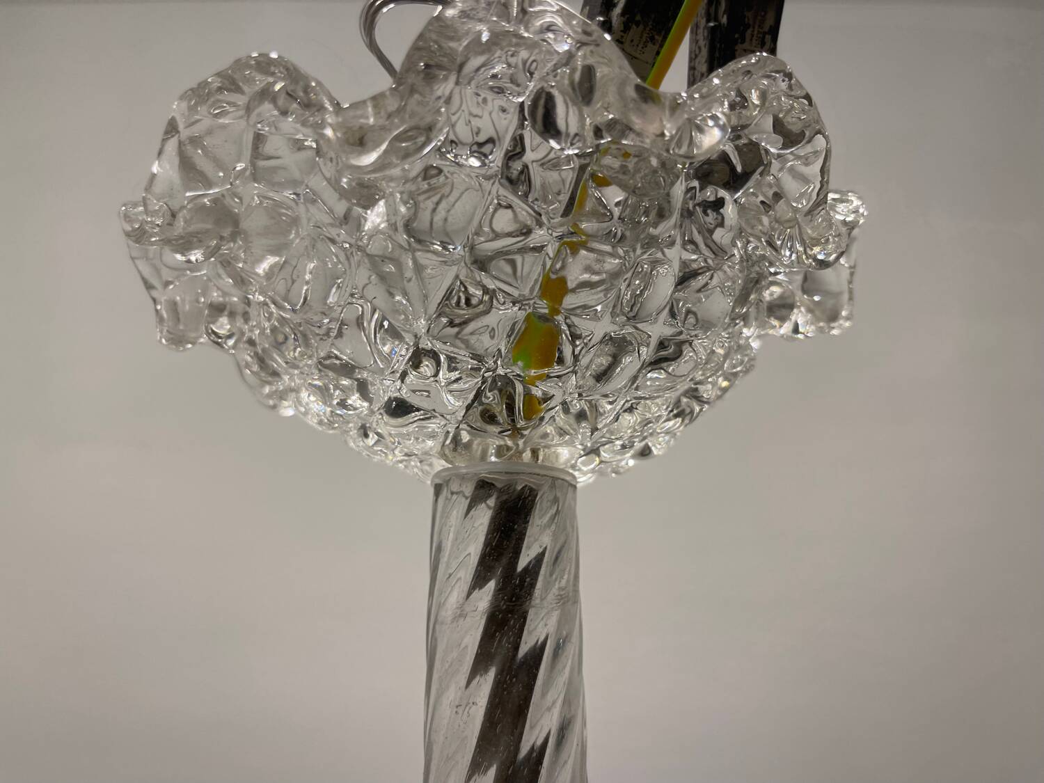 Barovier Murano Glass Pendant Light, Italy, 1940s
