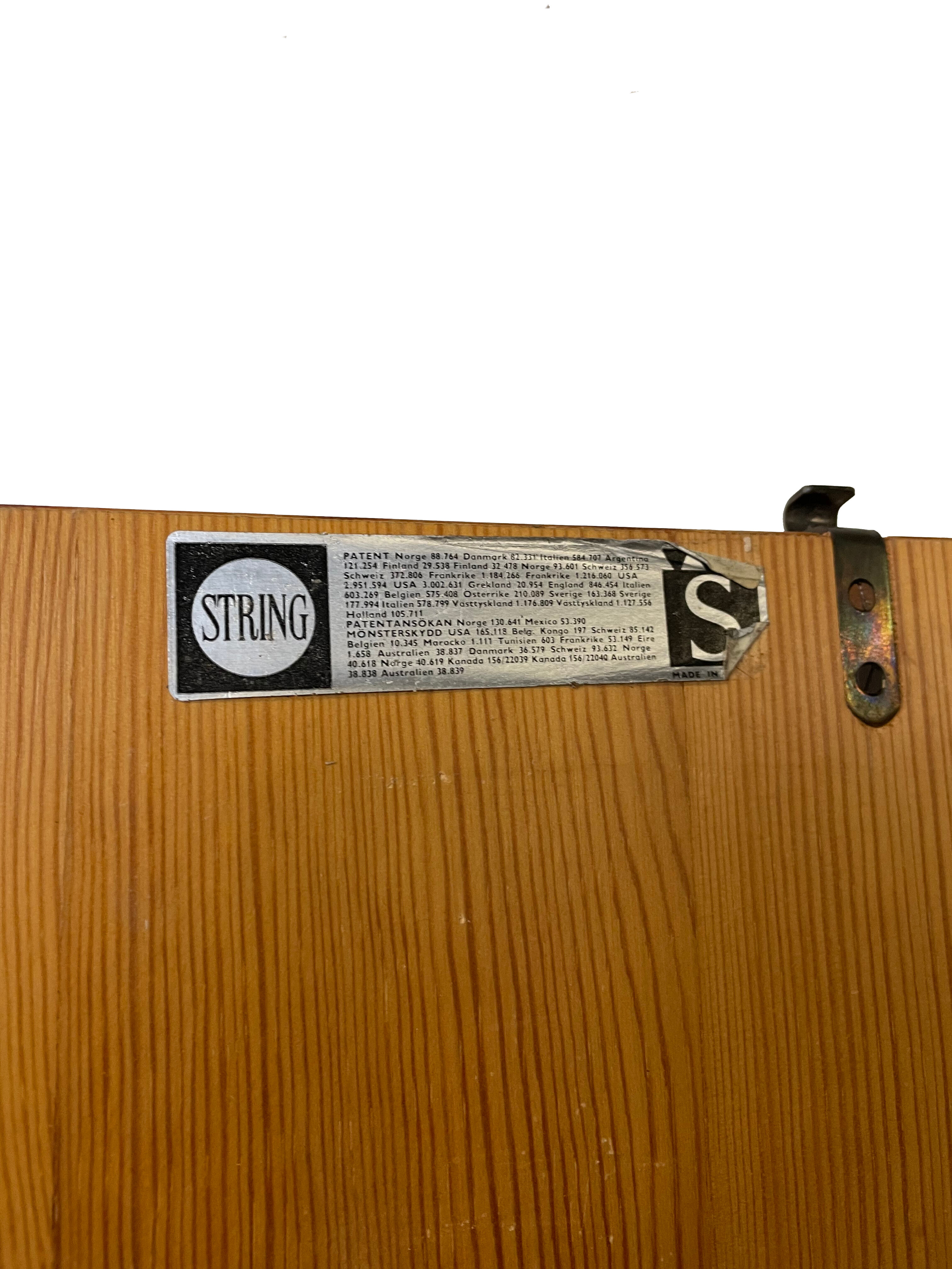 Mid Century Nisse Strinning string wall system 1960