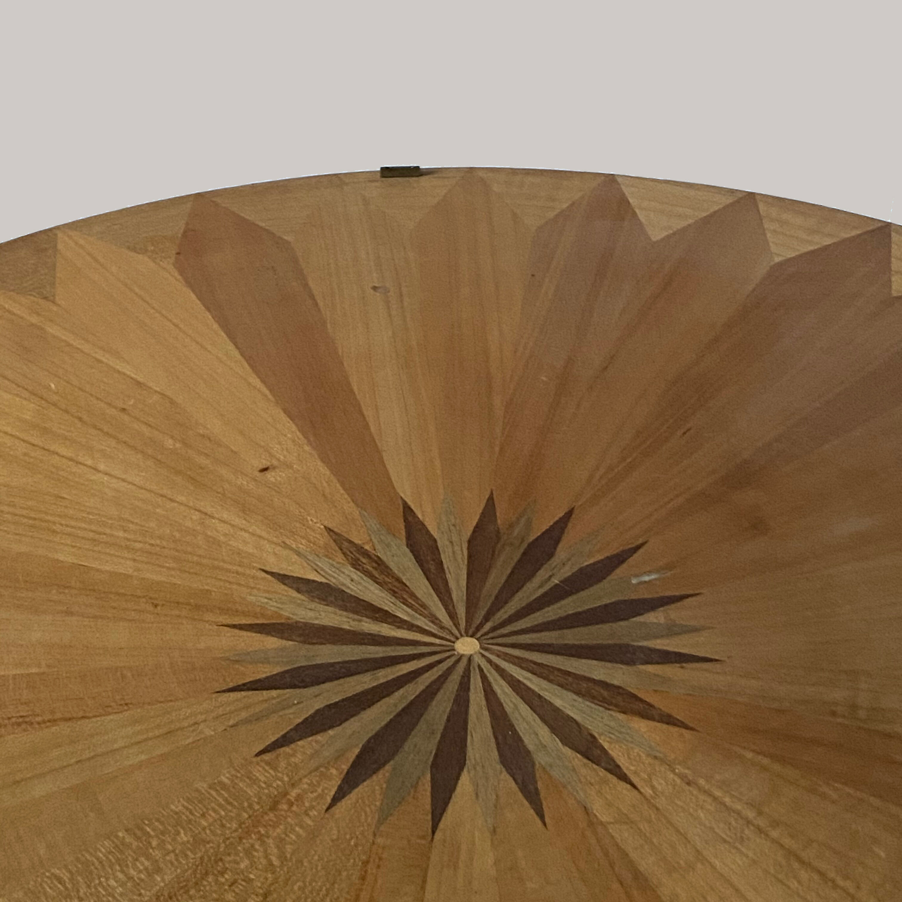 Art deco period occasional table with fruit wood inlay, france, 1930s