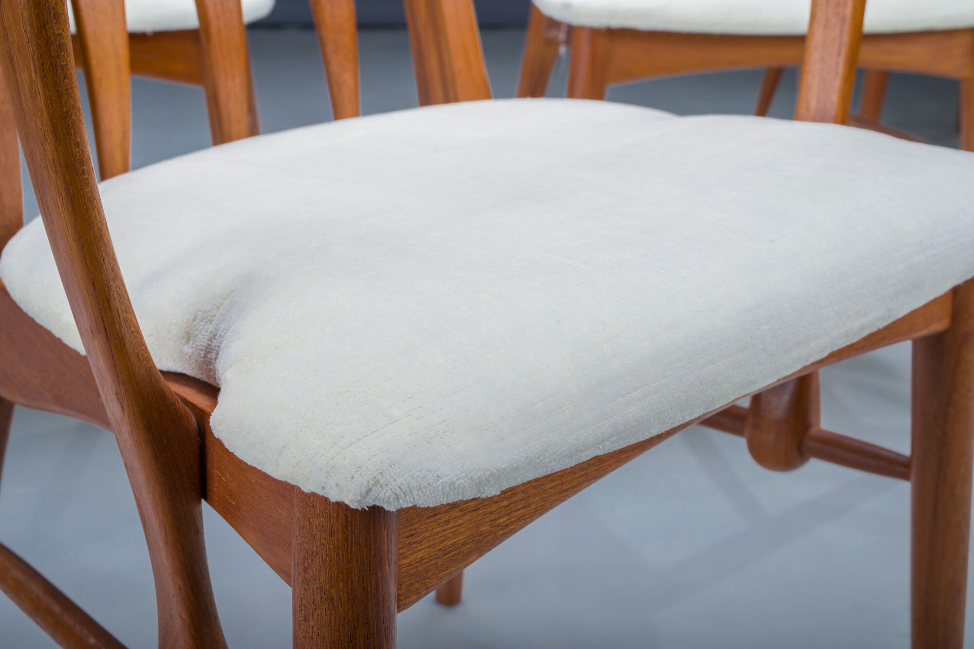 Dining chairs model "eva" by Niels Koefoed for Hornslet Møbelfabrik, 1960