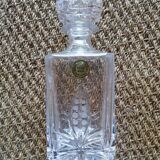 Carafe à whisky en cristal taillé à la main vintage