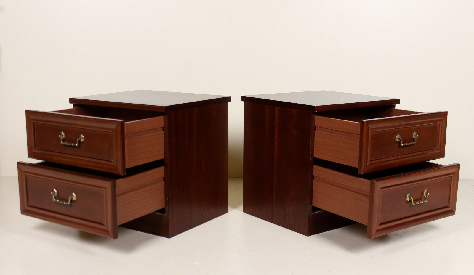 Pair of nightstands in mahogany G Plan