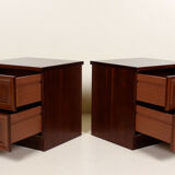 Pair of nightstands in mahogany G Plan