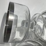 4 Ice cream or fruit salad bowls with mirror edge