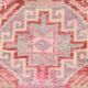 Red & Pink Super Soft Vintage Runner Rug, 91x346Cm