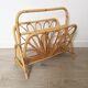 Vintage rattan magazine holder