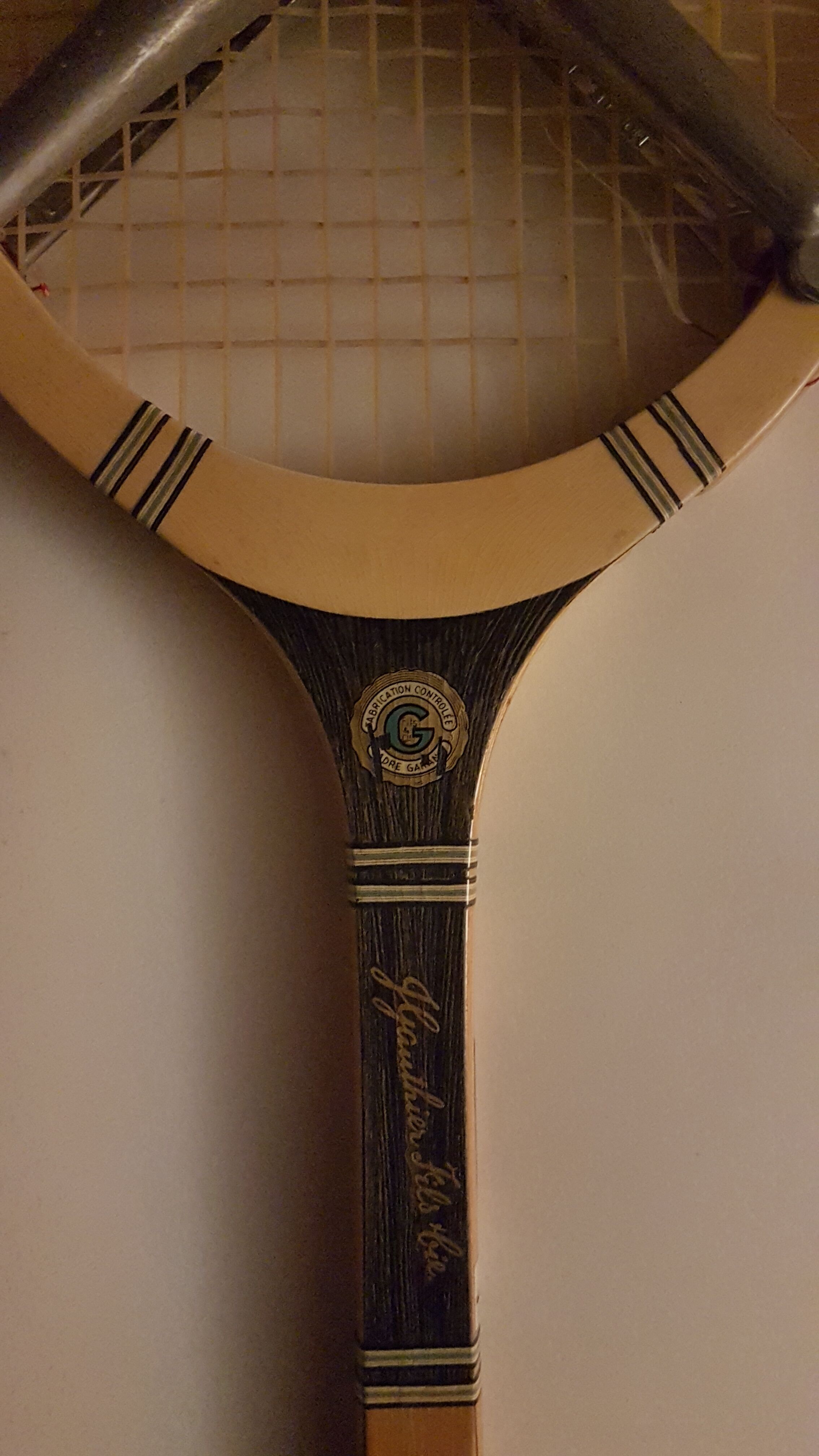 Gauthier period 70 tennis racket "model filed"
