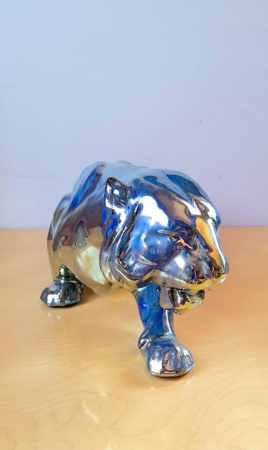 Panther in flamed sandstone Rambervillers art deco