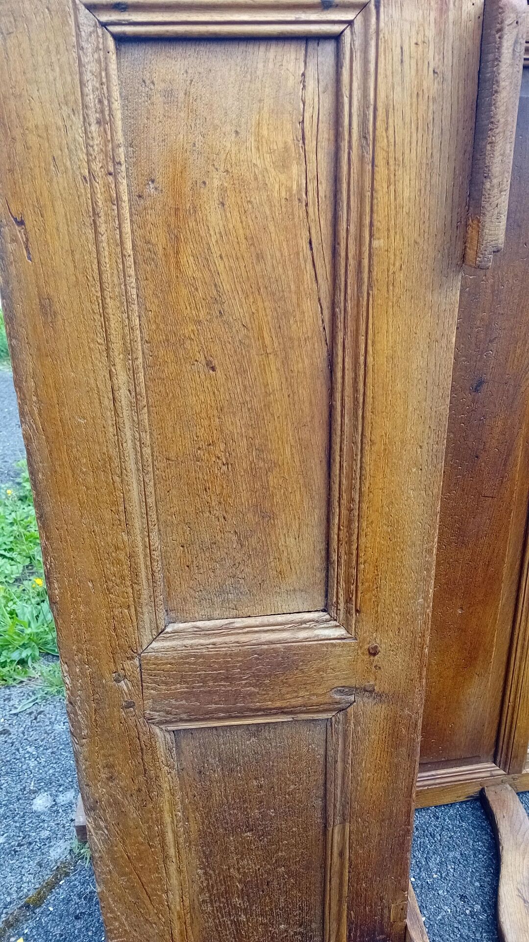 Coffre banc en chêne XIX ieme