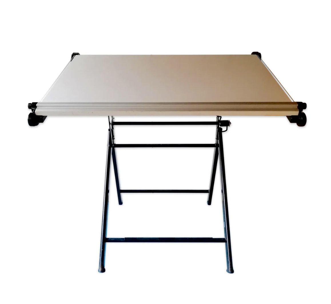 Bieffe architect's drawing table with ruler