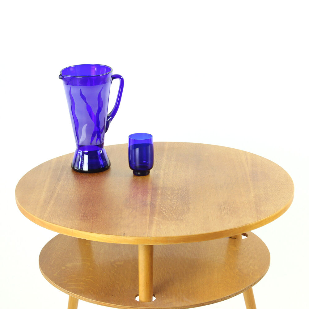 Table basse ronde Drovopodnik Holesov, circa 1960