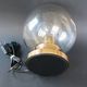 Vintage Limberg table lamp in bubbled glass and brass base