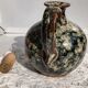 Glazed stoneware oil bottle