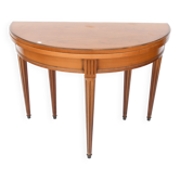 Half-moon table forming round table