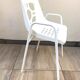 Lot de 4 fauteuils empilables années 60-70 en métal et plastique jardin