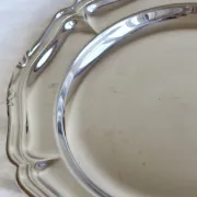 Coupelle ronde vintage en métal brillant