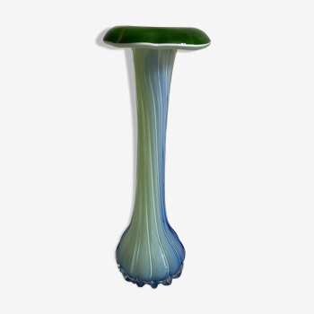 Art Nouveau tulip style glass vase