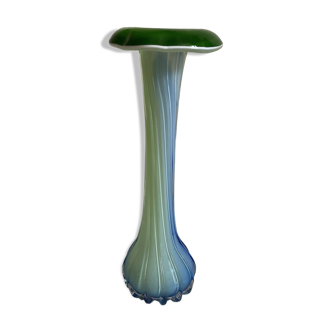 Art Nouveau tulip style glass vase