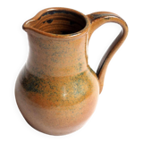 Glazed stoneware pitcher