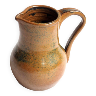 Glazed stoneware pitcher