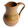 Glazed stoneware pitcher