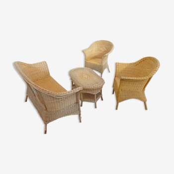 Wicker garden furniture 4 pieces