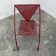 Fauteuil design rouge 1950