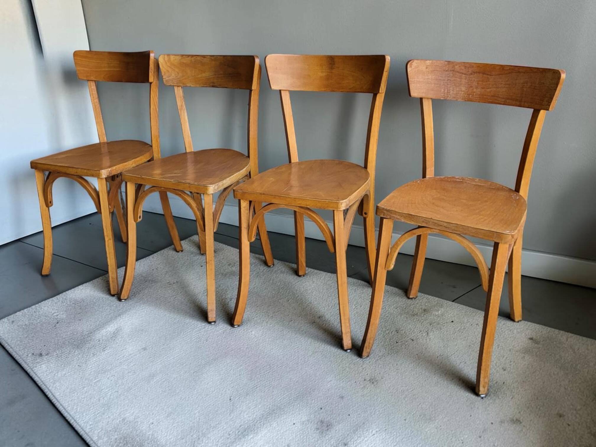 4 Baumann chairs No. 55
