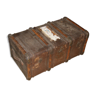 Old trunk trunk cabin travel cabin wooden vintage loft