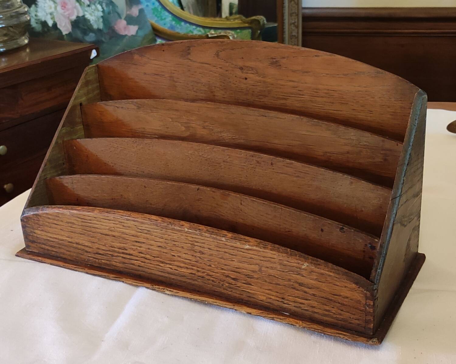 Old mail rack letter holder