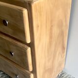 Chest of drawers raw solid wood - 40s