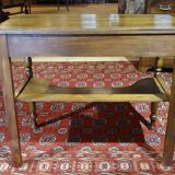 Bureau d'appoint avec un tiroir et étagère en hêtre 90 x 45 cm