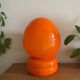 Lampe vintage Space age en verre orange