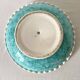 Sainte Radegonde turquoise ceramic dish from the 50s