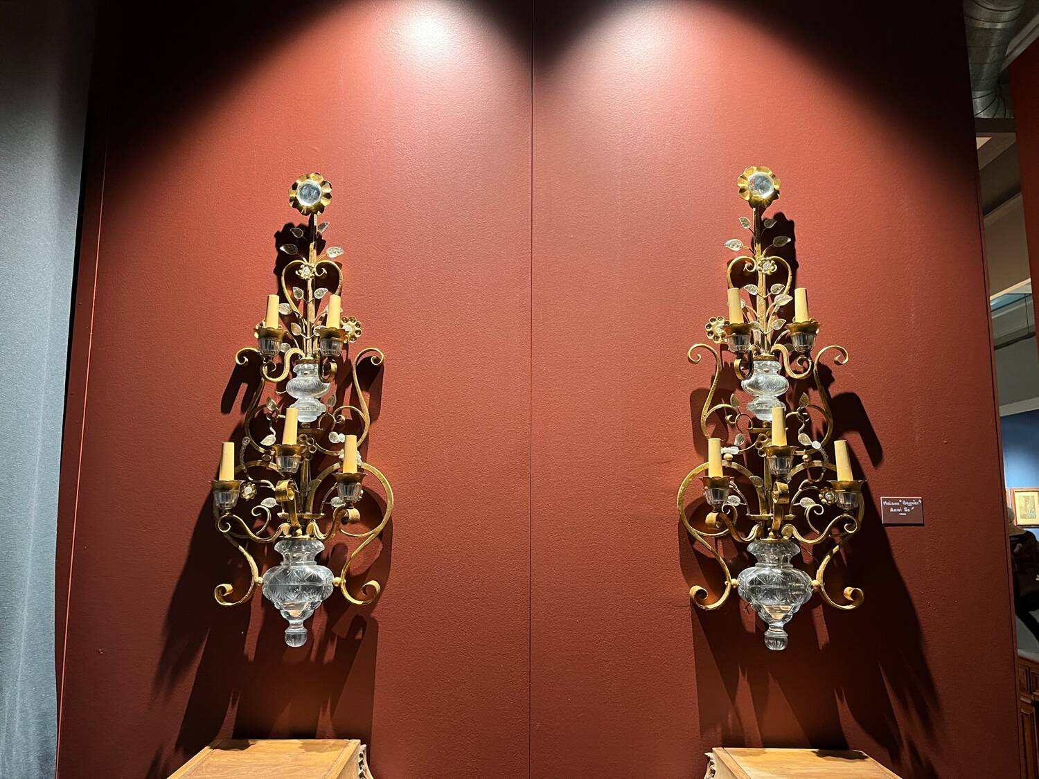 Pair of wall lights attributed to Maison Baguès or Maison Banci – c