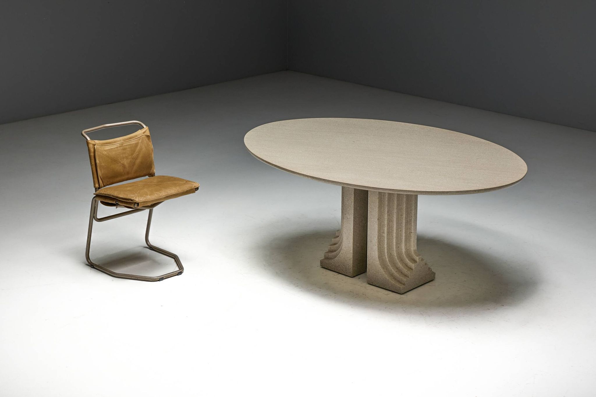Samo dining table by Carlo Scarpa for Simon Gavina, Italy, 1971
