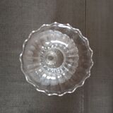 Ball soliflore vase on foot in blown glass