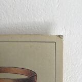 Educational school poster on milk