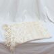 Hand embroidered bed cover with vintage crochet dimension: width -180cm- height -230cm-