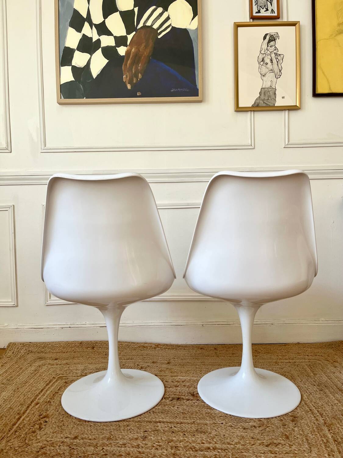 6 chaises tulipes