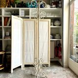 White metal coat rack