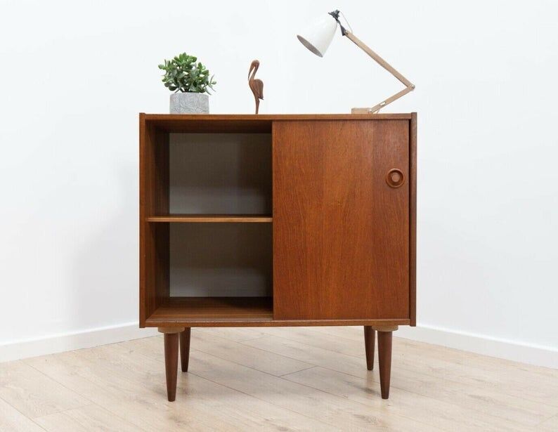 Stylish Mid Century Danish Teak Small Sideboard Storage Unit 1960’s